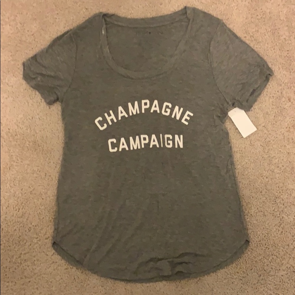 NWT Fifth & Sun Champagne Graphic Tee
